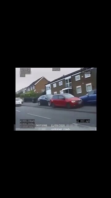 UK Police Chase With Funny End #short