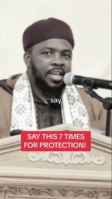 Please try to memorize this and get in the habit of saying it!