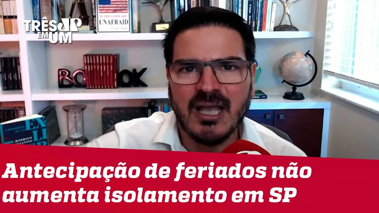 Rodrigo Constantino: É muito fácil falar "fica em casa" quando você é funcionário público