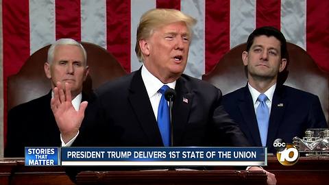 President delivers 1st State of the Union