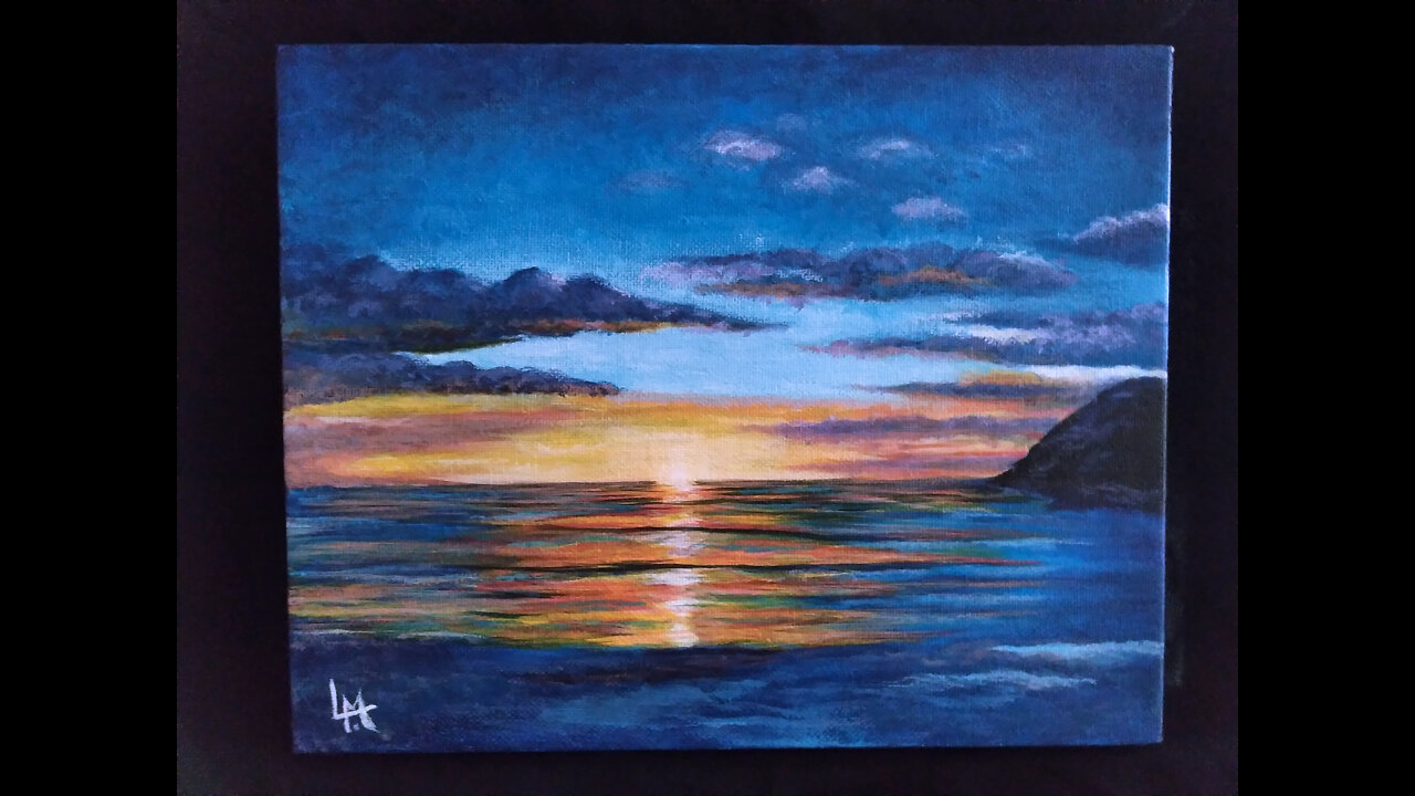 The Making of Sunset - Acrylic on Canvas