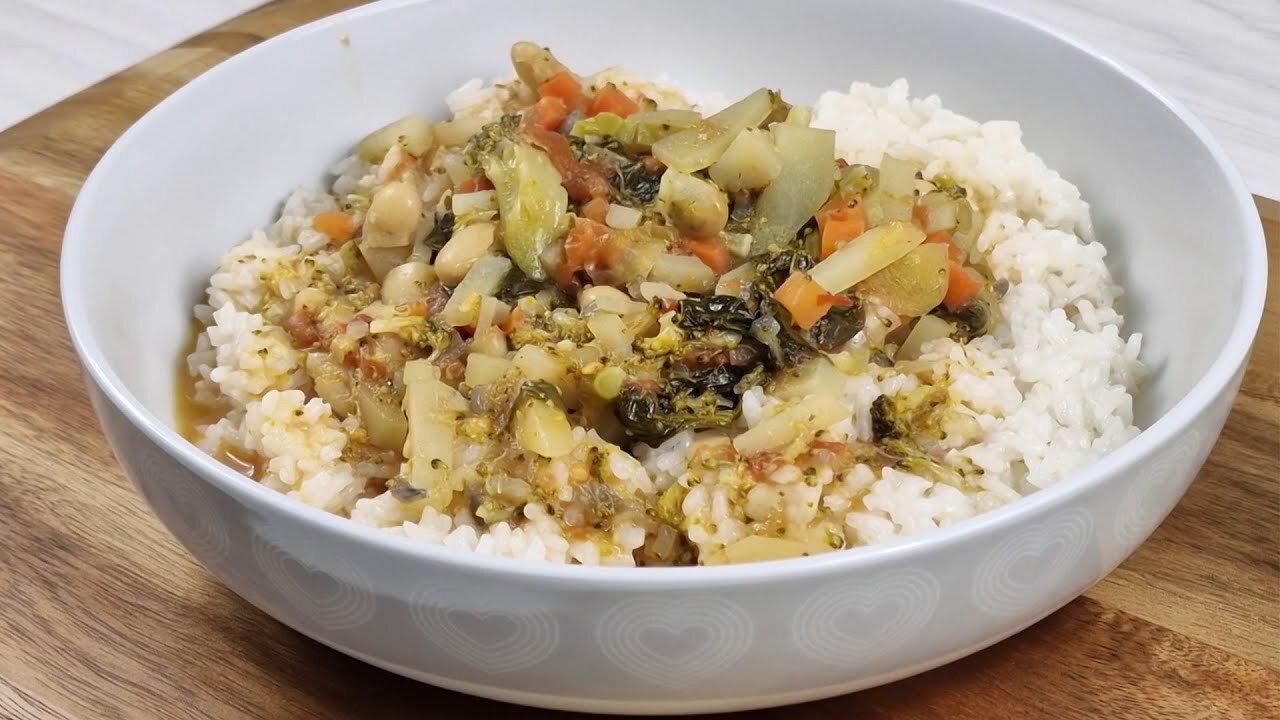 It's so delicious that I make it every weekend! Dinner with broccoli and beans!