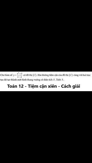 Cho hàm số y=(x^2+3)/(x-2) có đồ thị (C). Hai đường tiệm cận của đồ thị (C) cùng với hai trục