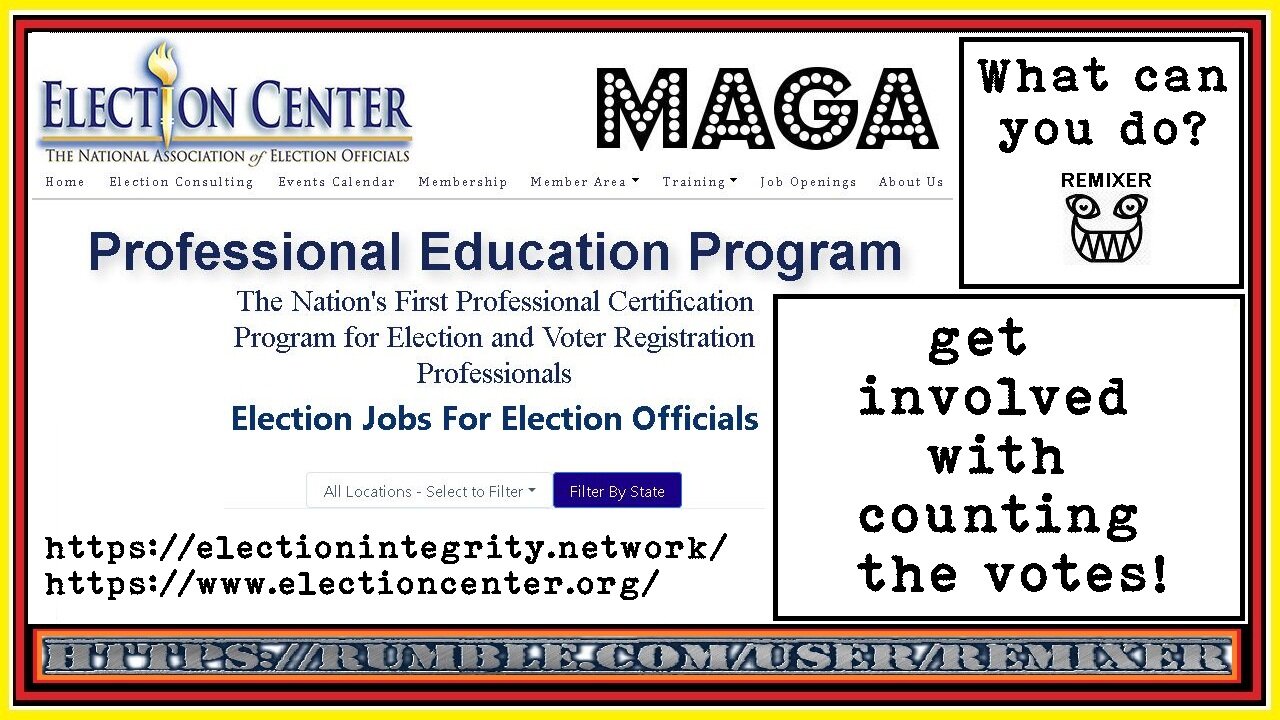 What can you do? get involved with counting the votes