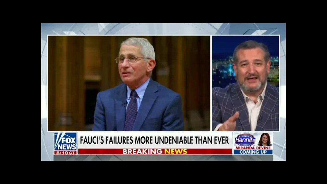 Sen. Cruz on 'Hannity': Dr. Fauci is the Most Dangerous Bureaucrat in the History of the Country