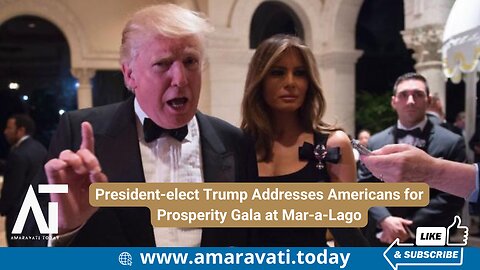 President elect Trump Addresses Americans for Prosperity Gala at Mar a Lago | Amaravati Today