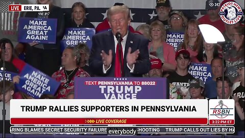 LIVE REPLAY: Trump MAGA Rally Erie, PA. | 09-29-2024