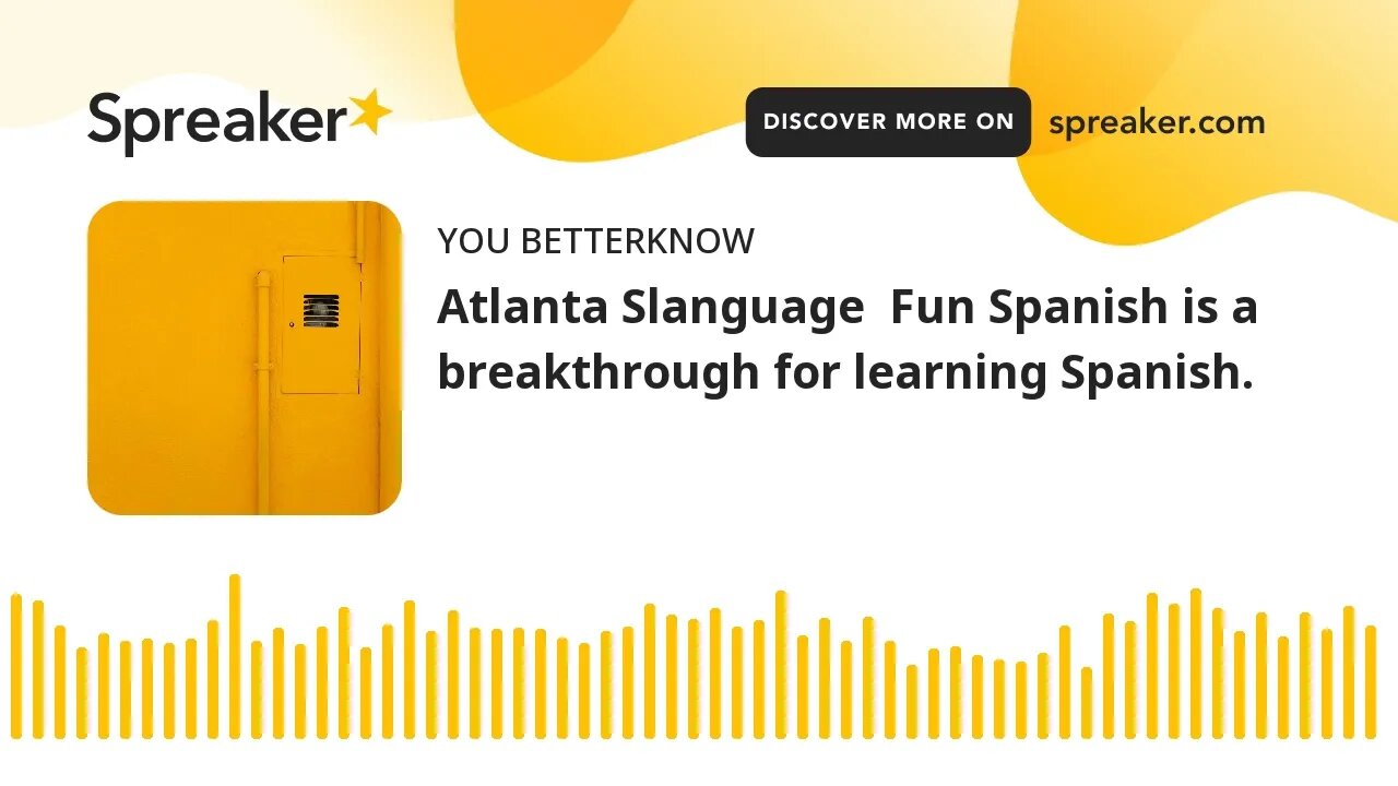 Atlanta Slanguage Fun Spanish is a breakthrough for learning Spanish.