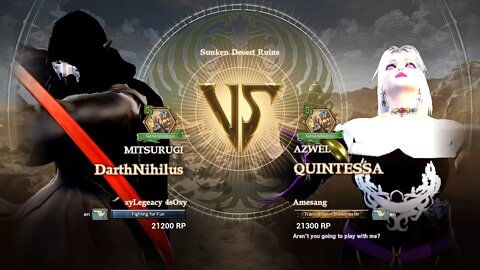 Darth Nihilus (xyLegeacy 4sOxy) VS Quintessa (Amesang) (SoulCalibur™ VI: Online)