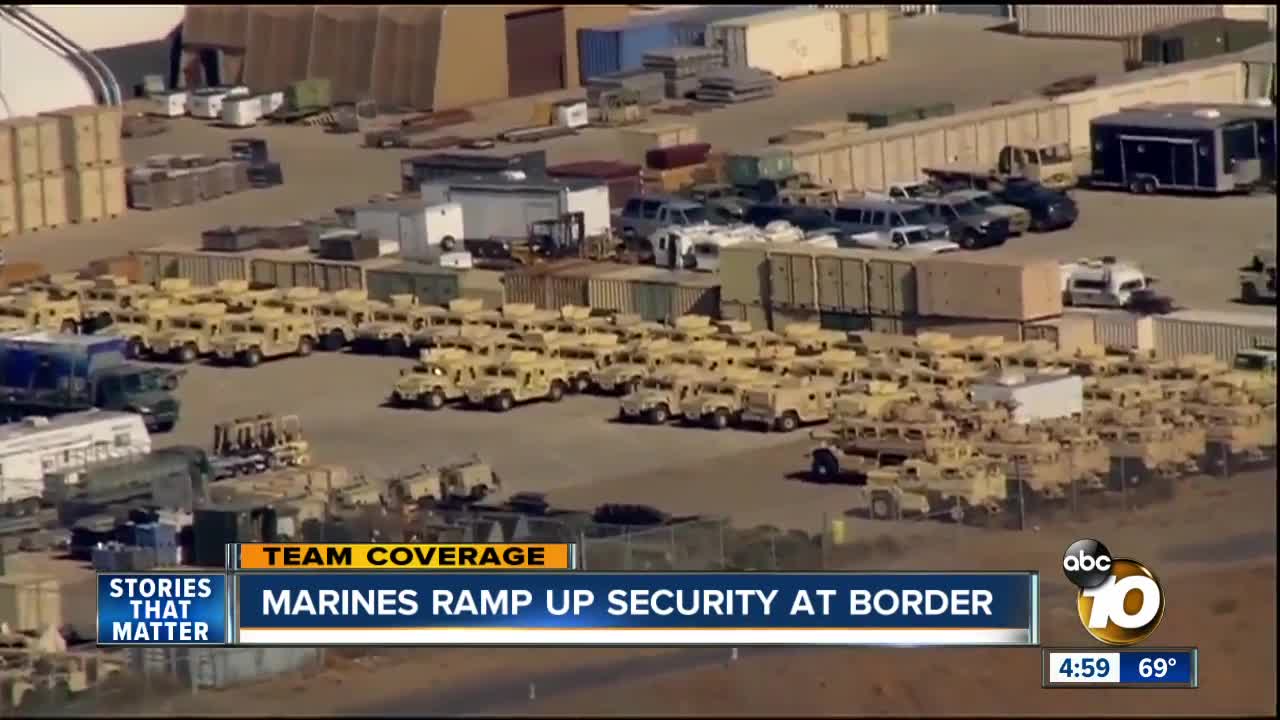 Military to assist border patrol, man damages new razor wire at US-Mexico border