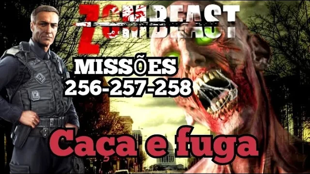 Zombeast Survival Zombie Shooter: Missões, 256 - 257 - 258, caçada e fuga