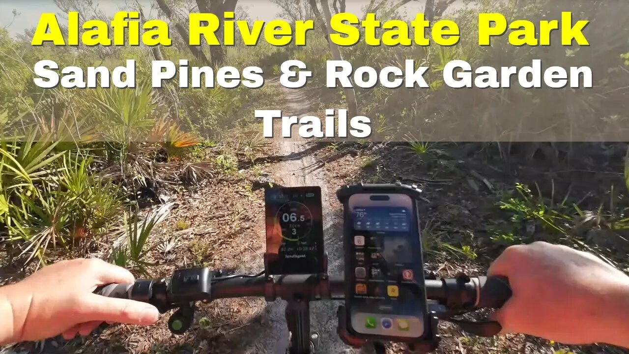 Ebike Riding Alafia River State Park Green Trails