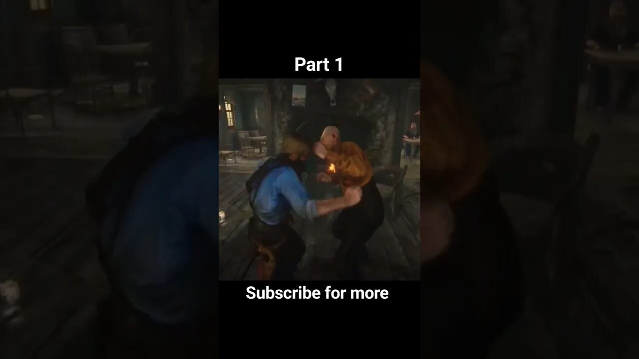 Arthur vs Bertram RDR2 #shorts #wood woof #rdr2