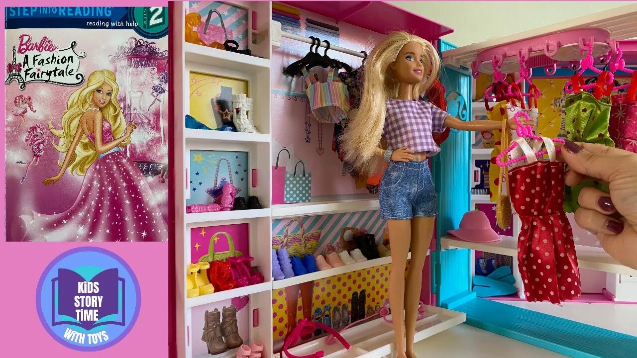 BARBIE DREAM CLOSET FASHION TOYS READ ALOUD STORYTIME