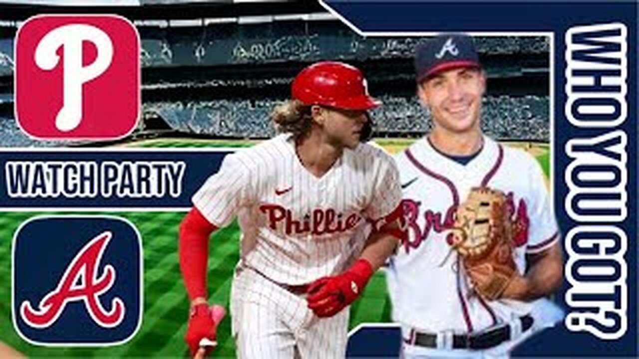 Philadelphia Phillies vs Atlanta Braves | Live Play by Play & Reaction Stream 3D Sim | MLB 2024 Gm