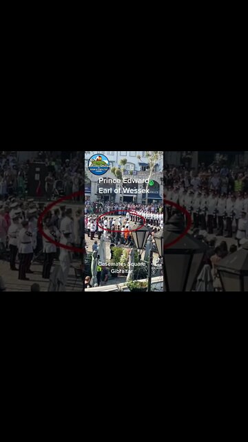 Gibraltar: Prince Edward at Casemates Square #shorts
