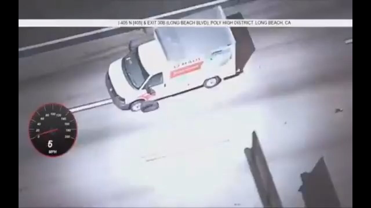 Stolen U Haul Police Pursuit, Spike Strips, Ridding Rims, Several Crashes