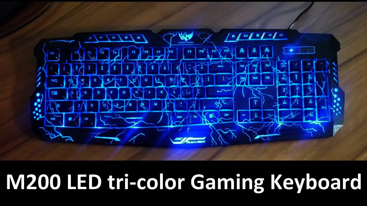 m200 Gaming Keyboard LED Unboxing and Review