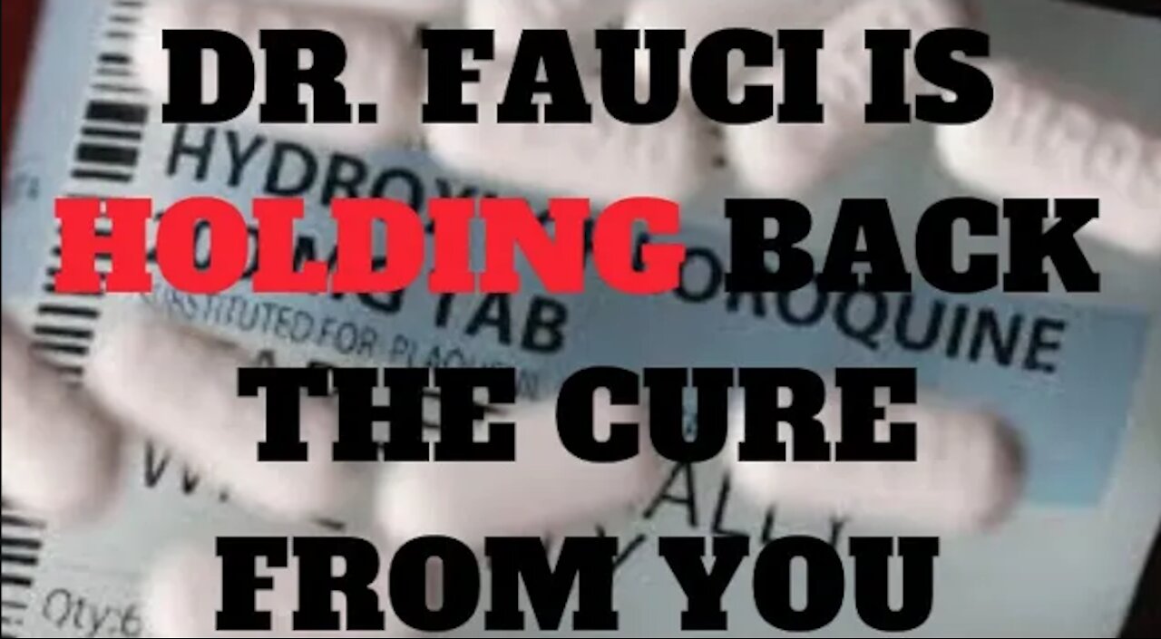 Ep.50 | HYDROXYCHLOROQUINE IS THE ANSWER DR. FAUCI IS HOLDING BACK FROM PUBLIC'S REACH FOR AN AGENDA