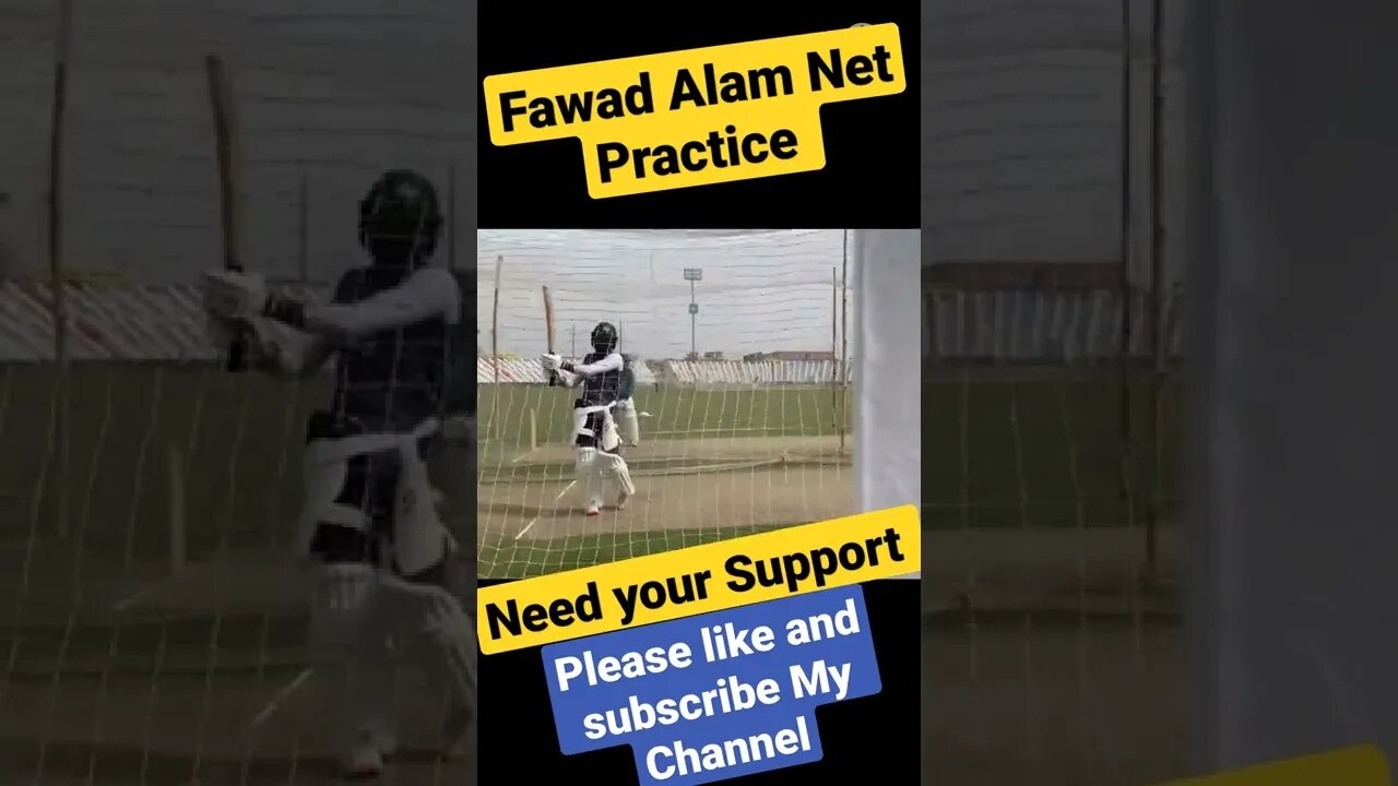 Fawad Alam net Practice for upcoming Pakistan vs Australia test series