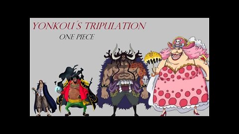 One piece yonkou's size comparison