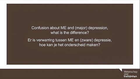 Confusion about Epidemic M.E. and (Major) Depression, what is the difference? - Leonard Jason (Psychologist)