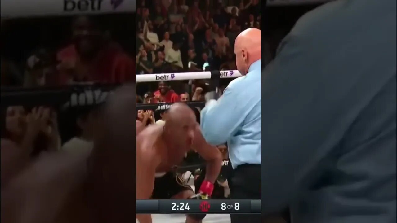 #jakepaul knocks down #andersonsilva