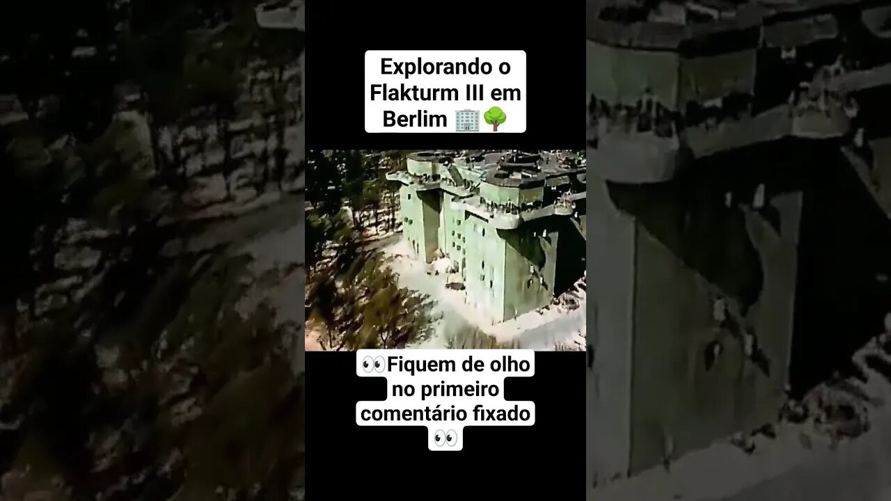Explorando o Flakturm III em Berlim 🏢🌳 #war #guerra #ww2