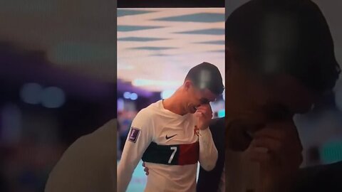 When Ronaldo loses to Morocco 😭 #worldcup #ronaldo #short #shorts