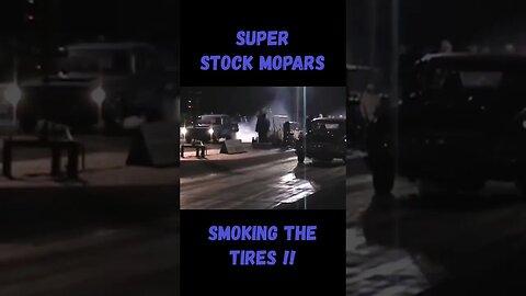 Super Stock Mopar Smokey Burnout Drag Strip Action! #shorts