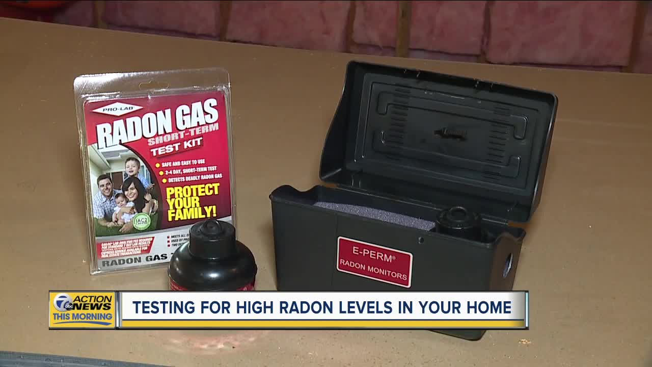 Testing for high radon levels in your home
