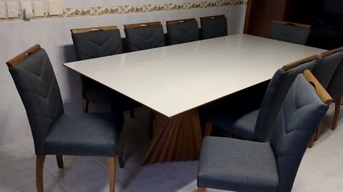 Sala de Janta Trama e Sofá Odin - Toledo Entregues para Consumidor Final