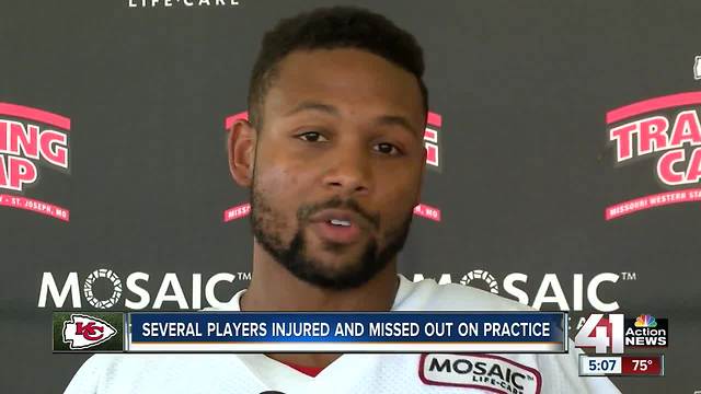 Several players injured and missed out on practice