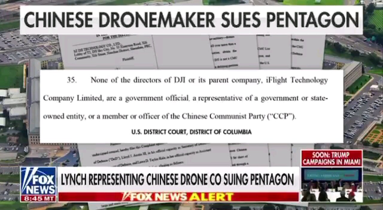 Why is former AG Loretta Lynch representing a Chinese drone company suing the Pentagon?
