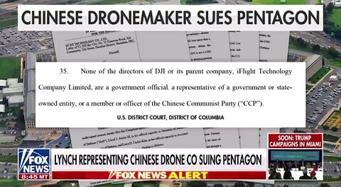 Why is former AG Loretta Lynch representing a Chinese drone company suing the Pentagon?
