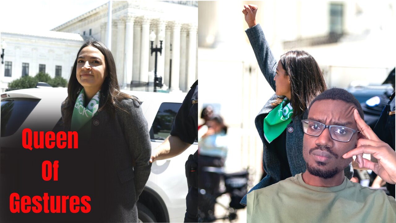 AOC Arrested Than Pretends To Get Handcuffed At Abortion Protest