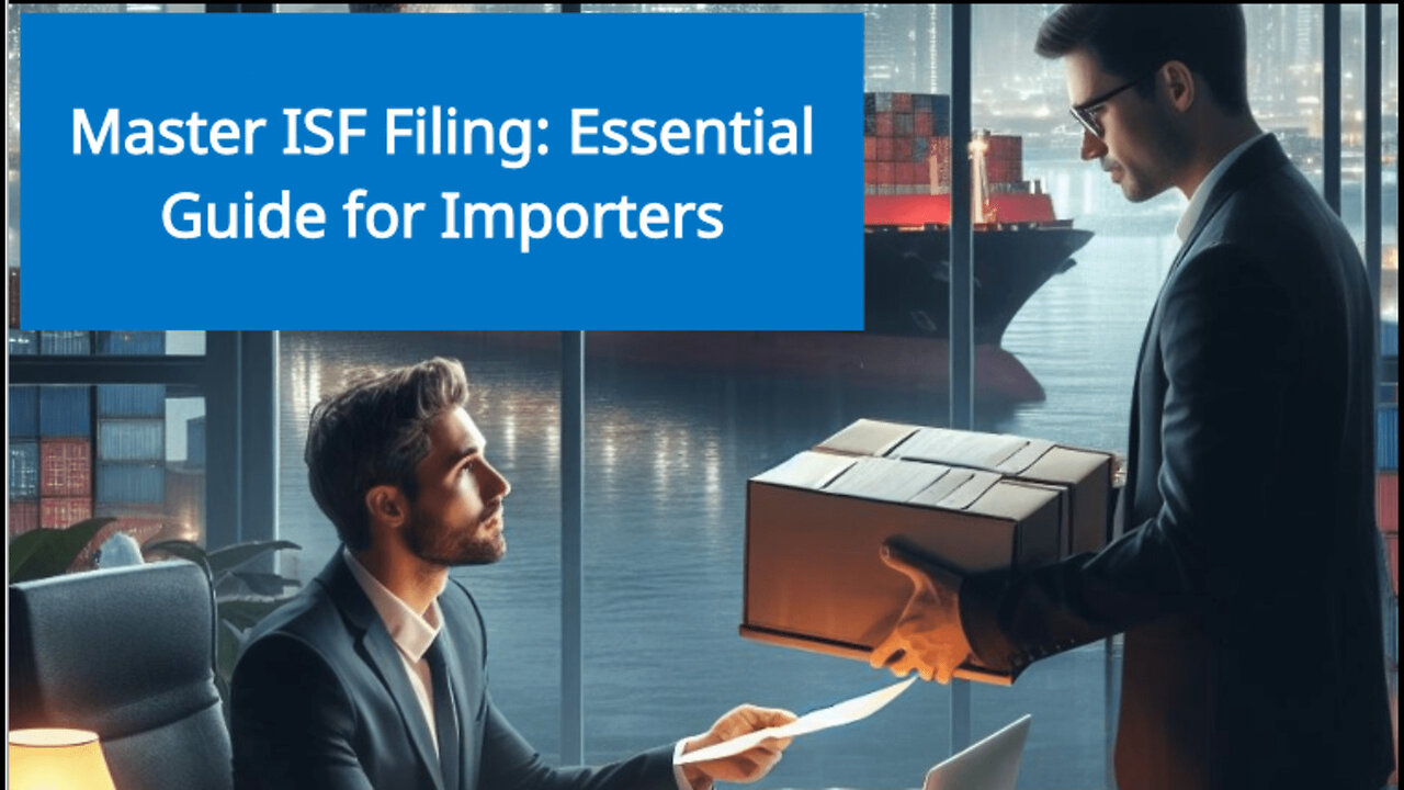 Mastering Importer Security Filing: Key Concepts and Requirements