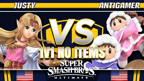 Justy (Zelda) vs. Antigamer (Ice Climbers/Ike) - SSBU Demo - TBH8