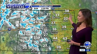 Sunny and cool in Denver, with more mountain snow