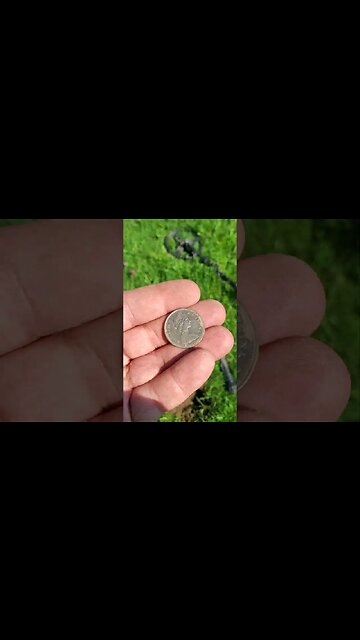 Almost silver Canadian quarter #battle #trending #silver #metaldetecting #civilwar #buttons