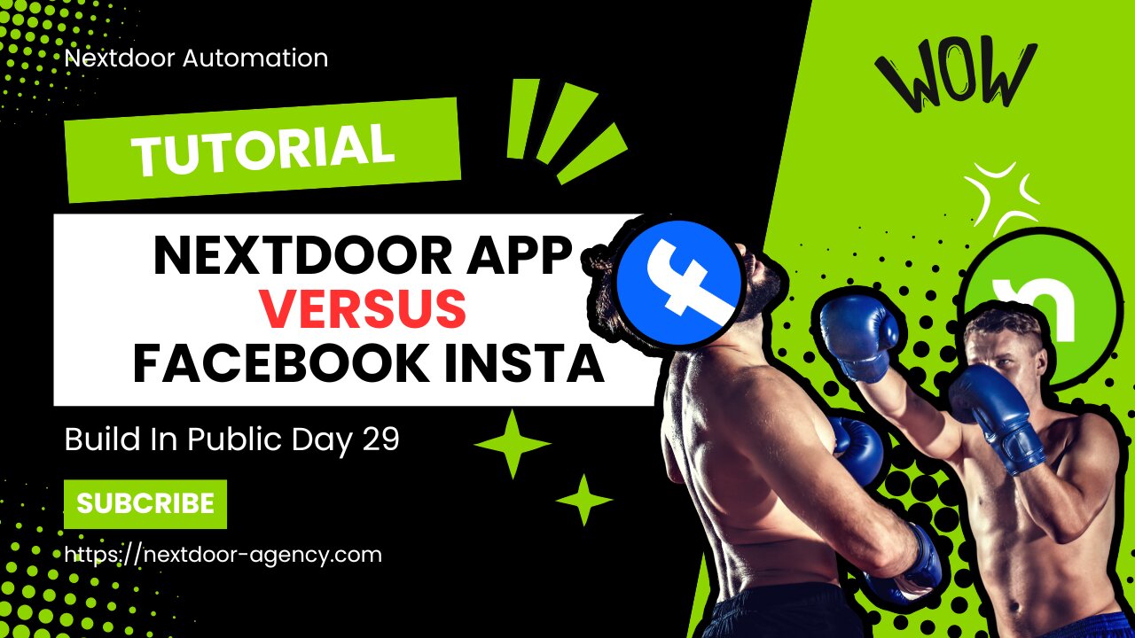 Nextdoor App versus Facebook Instagram - Build In Public Day 29