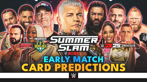 WWE SummerSlam 2025 - Match Card Predictions