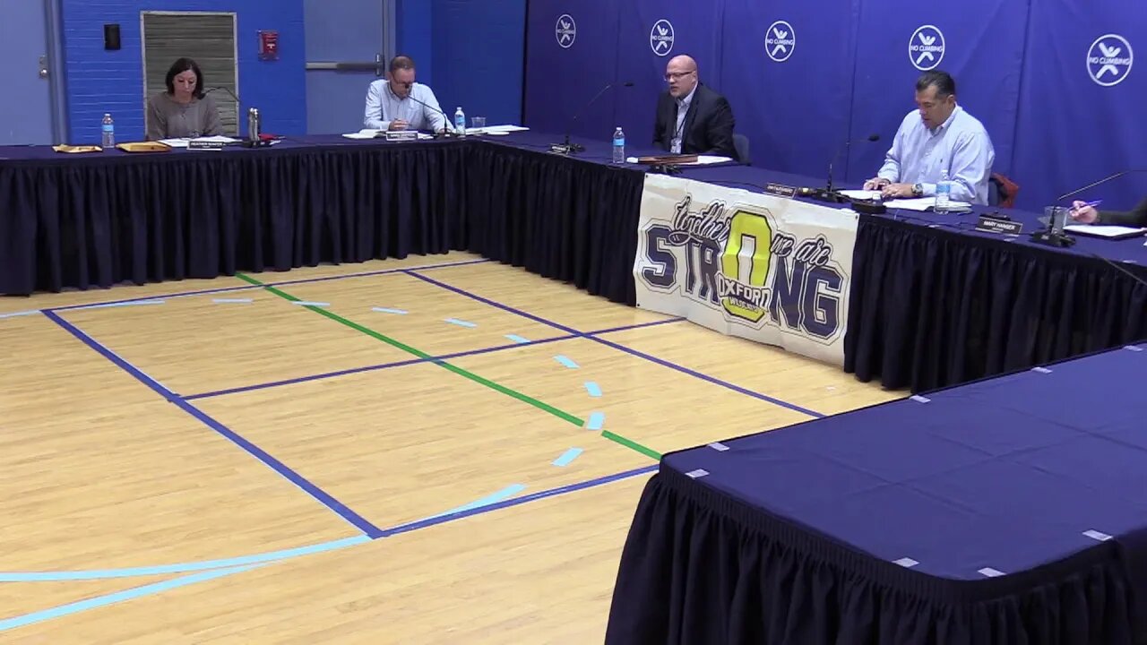 Oxford Community Schools Board of Education Meeting: September 27, 2022
