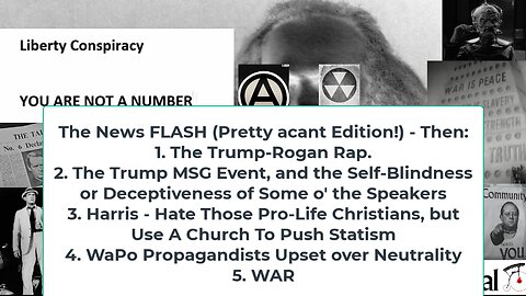 Liberty Conspiracy LIVE 10-28-24! Rallies, Rogan, Israeli Reactionaries, WaPo Anger-Neutrality?
