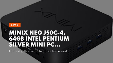 MINIX NEO J50C-4, 64GB Intel Pentium Silver Mini PC with Windows 10 Pro (64-bit) [8GB DDR4Dual...