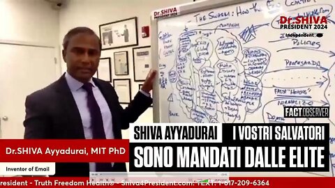 Shiva Ayyadurai - I vostri salvatori sono mandati dalle elite (Audio Italiano)