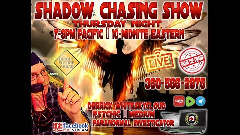 SHADOW CHASING SHOW 17-10-2024 with Derrick Whiteskycloud - Hurricane Helene & Milton & more
