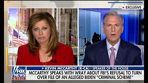 Speaker McCarthy Believes FBI Will Release Docs Alleging Biden Took Bribes