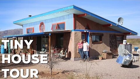 50+ Year Old Couple Build Off Grid Cob Tiny House For $30k