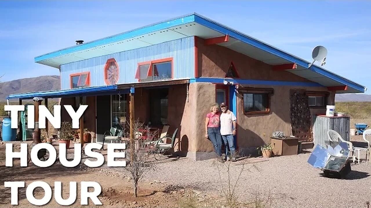 50+ Year Old Couple Build Off Grid Cob Tiny House For $30k